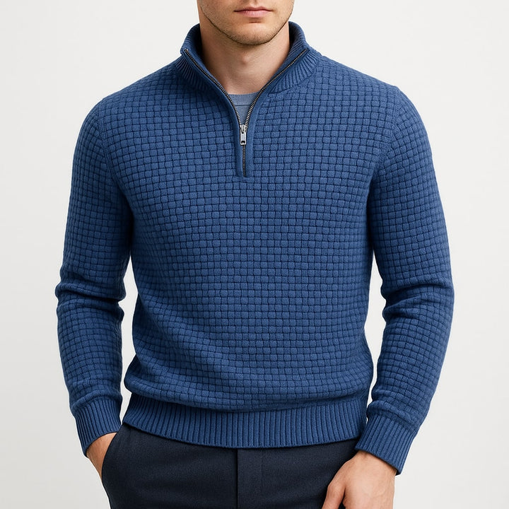CALVEN WOOL WAFFLE SWEATER