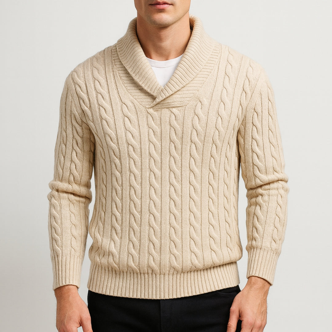 BELNOR CABLE WOOL SWEATER