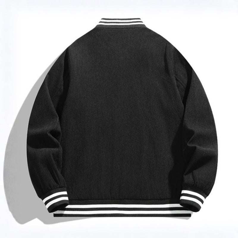 SUTTON WOVEN VARSITY JACKET