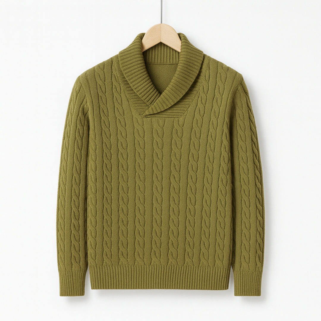BELNOR CABLE WOOL SWEATER