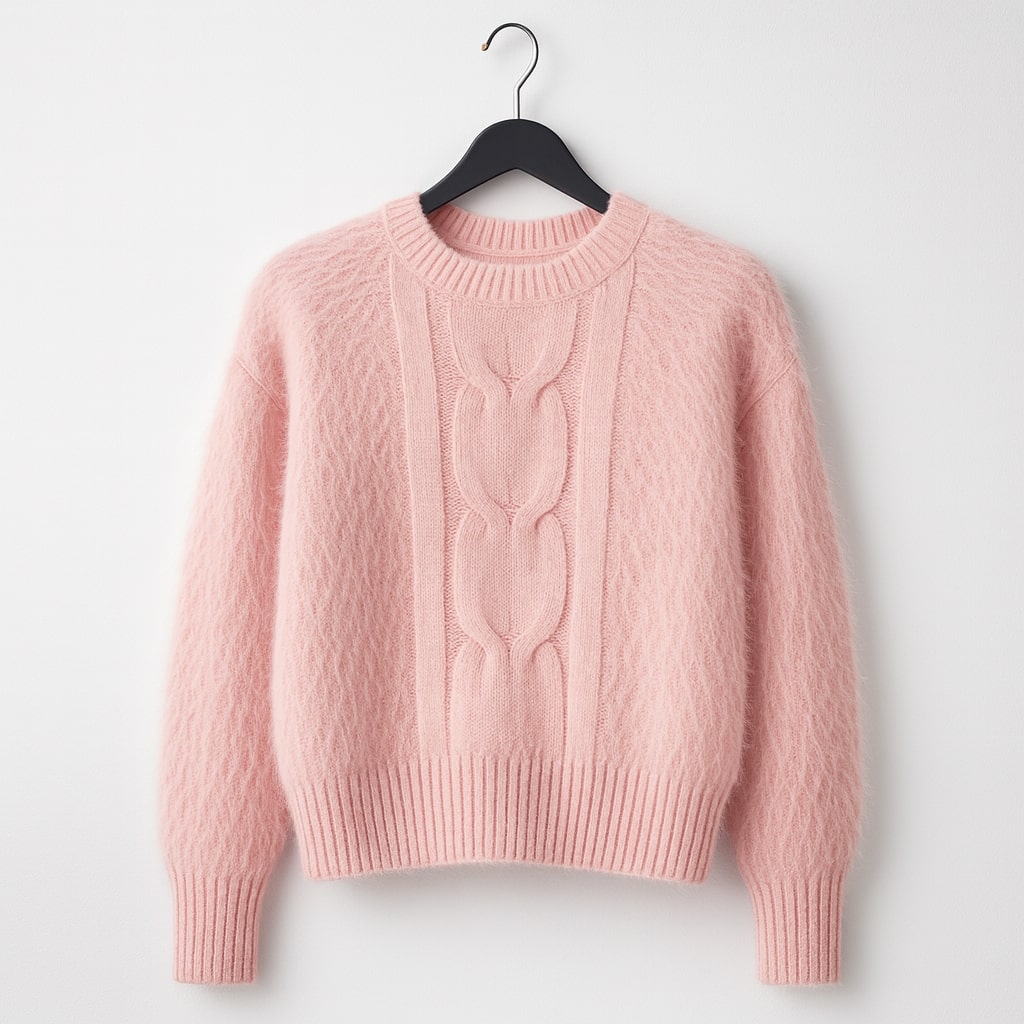 AVIANA FUZZY CREWNECK SWEATER