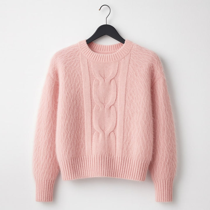 AVIANA FUZZY CREWNECK SWEATER