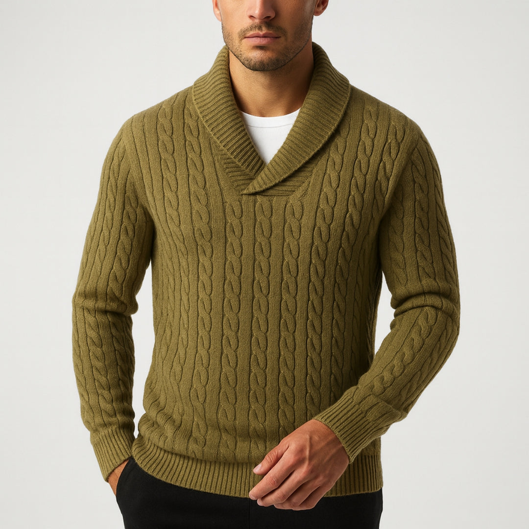 BELNOR CABLE WOOL SWEATER