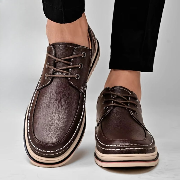 BRUNO LEATHER DERBY SHOES