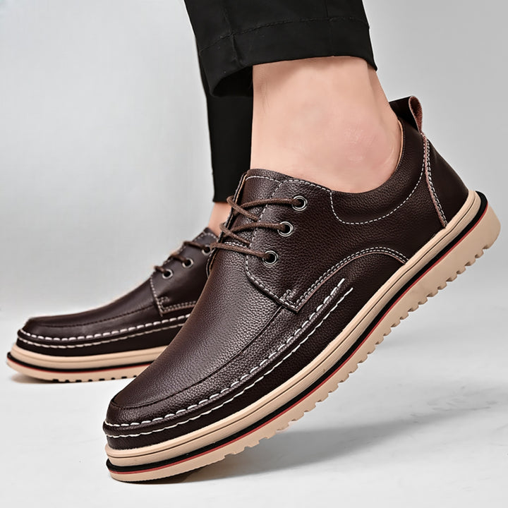 BRUNO LEATHER DERBY SHOES