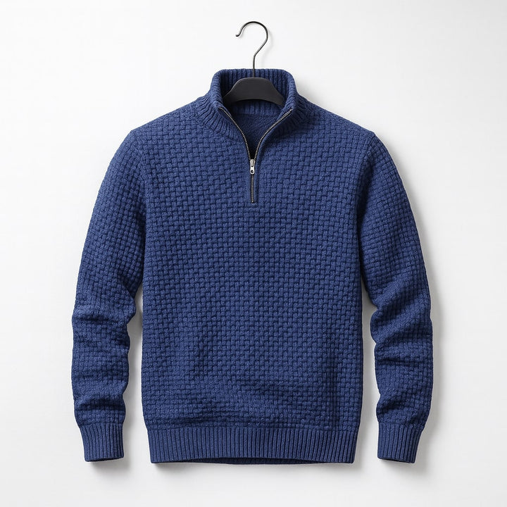 CALVEN WOOL WAFFLE SWEATER