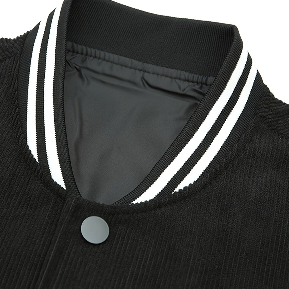 SUTTON WOVEN VARSITY JACKET