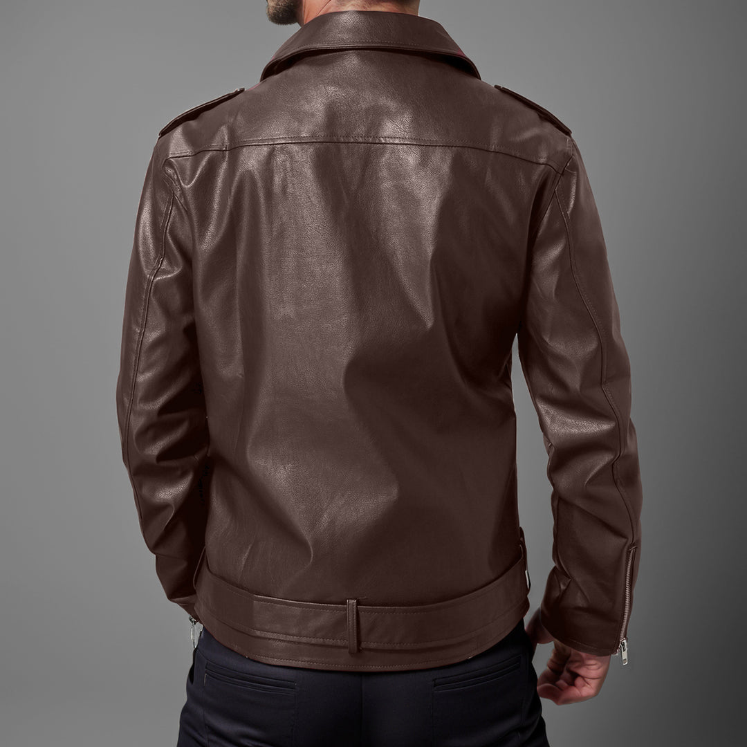 FULTON LEATHER BIKER JACKET