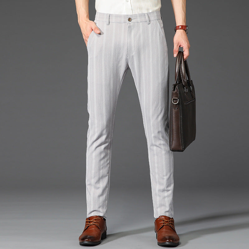 BENTON STRIPED TROUSERS