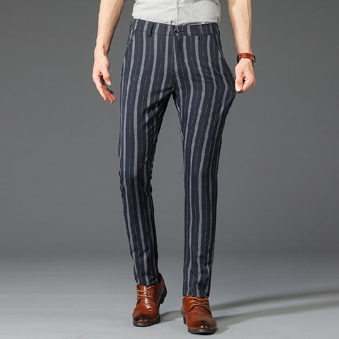 BENTON STRIPED TROUSERS