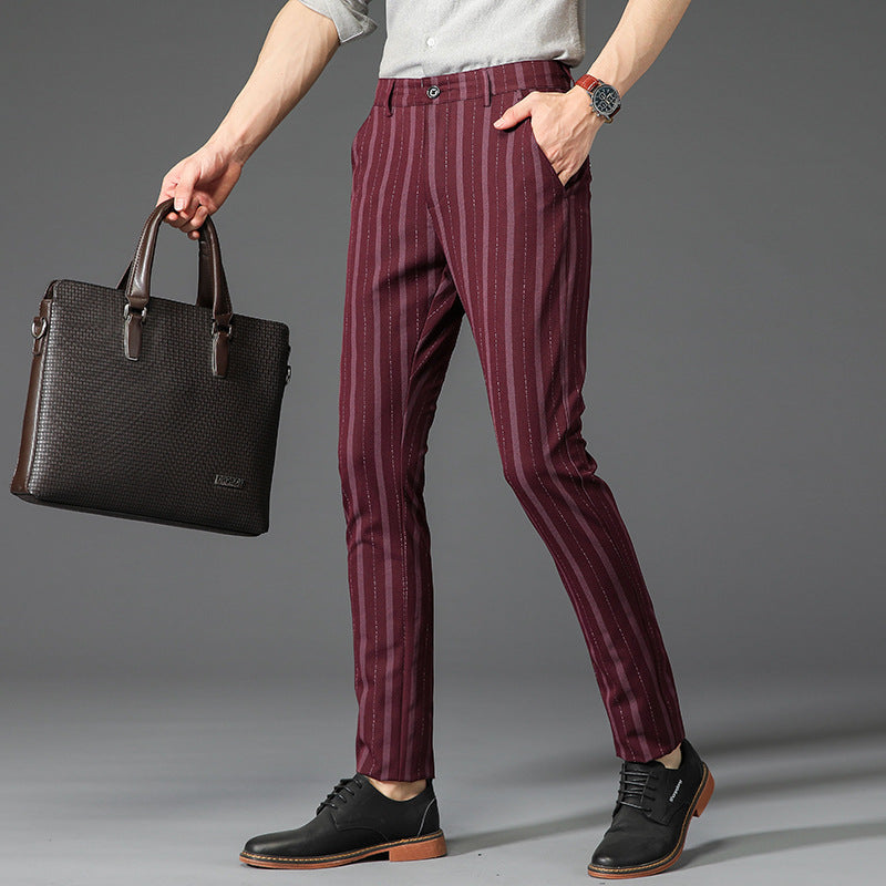 BENTON STRIPED TROUSERS