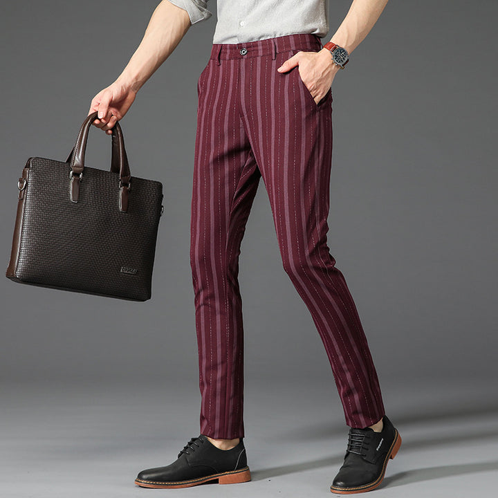 BENTON STRIPED TROUSERS