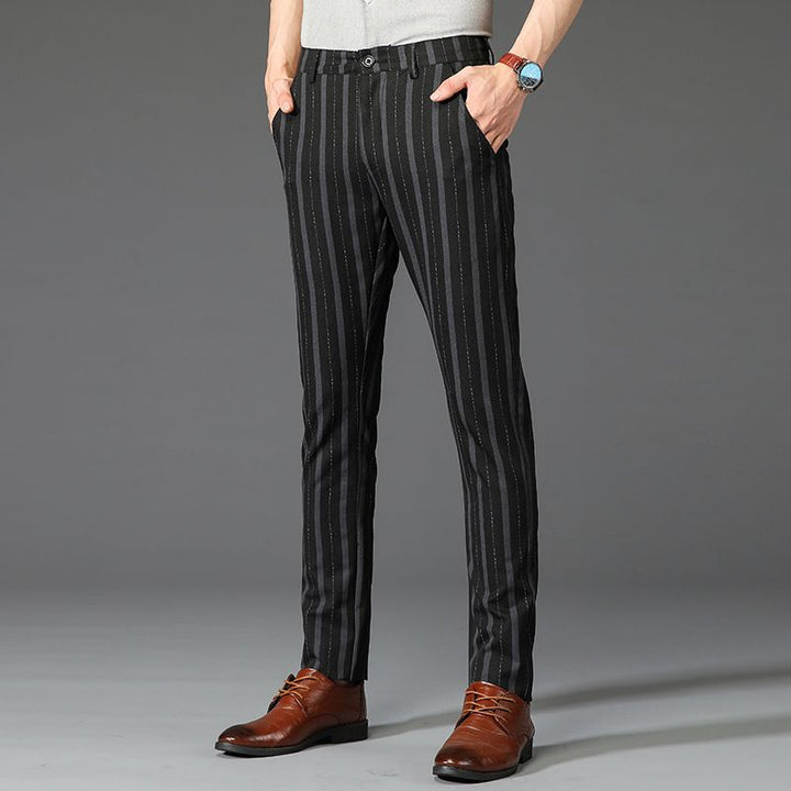 BENTON STRIPED TROUSERS