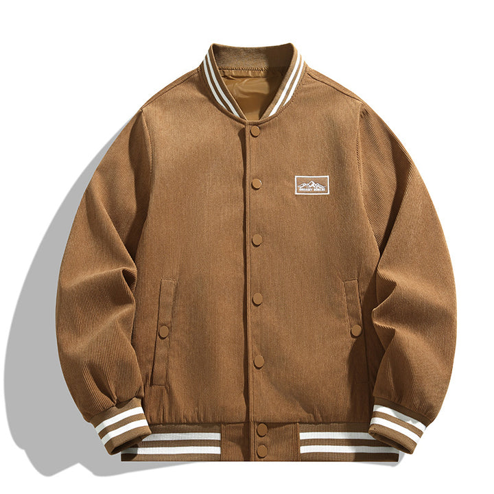 SUTTON WOVEN VARSITY JACKET
