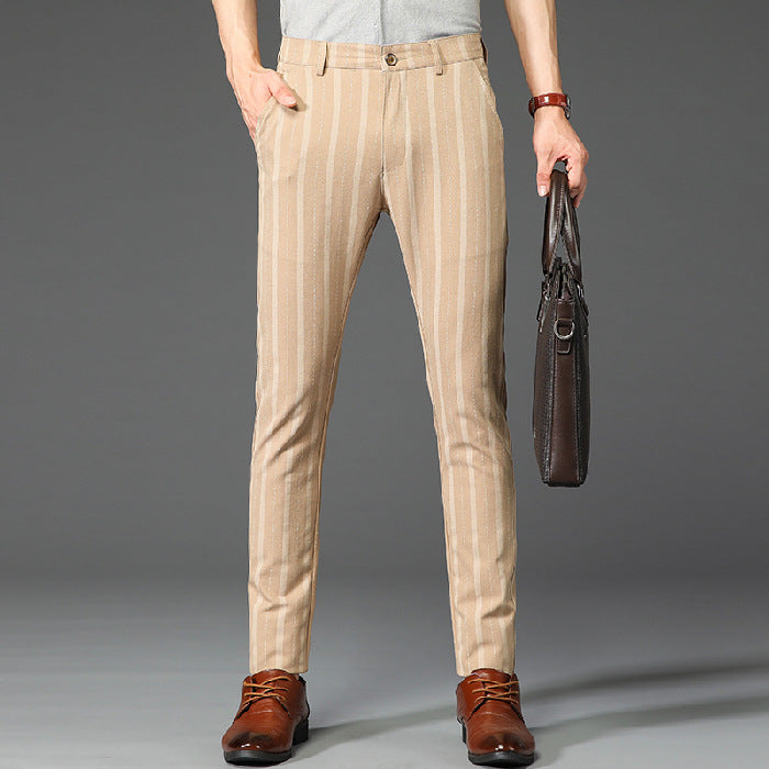BENTON STRIPED TROUSERS