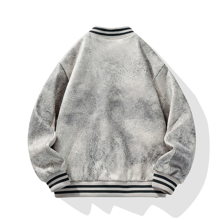 Fulton Distressed Varsity Jacket
