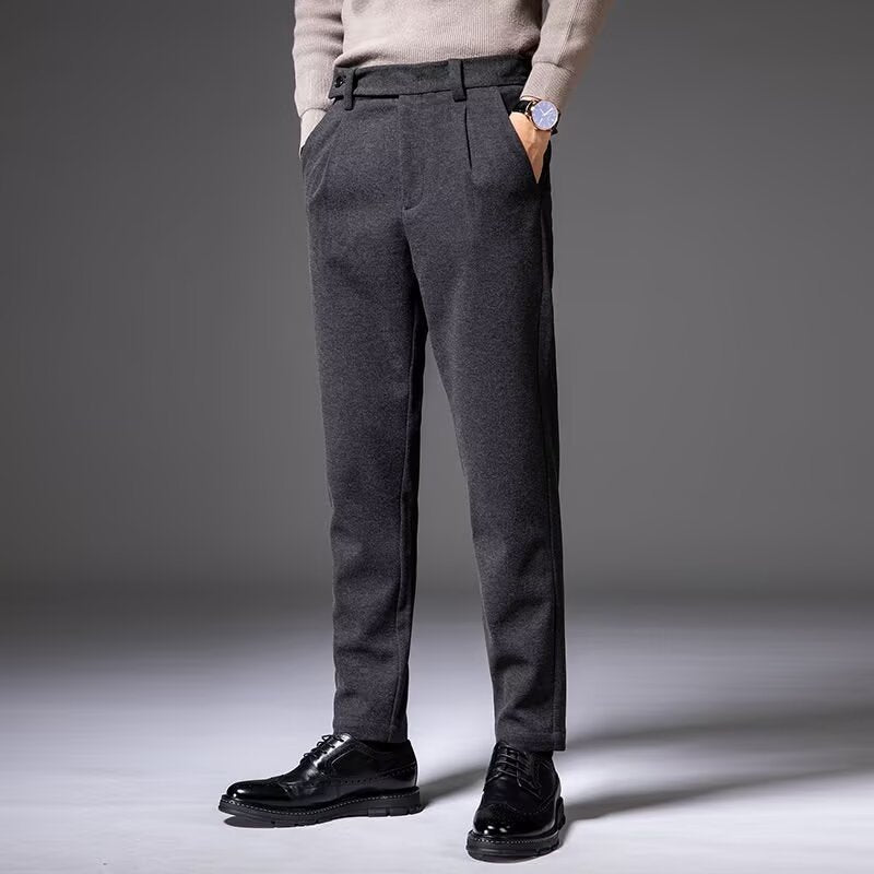 NELSON PLEATED WOOL TROUSERS