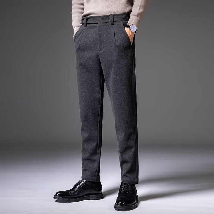 NELSON PLEATED WOOL TROUSERS