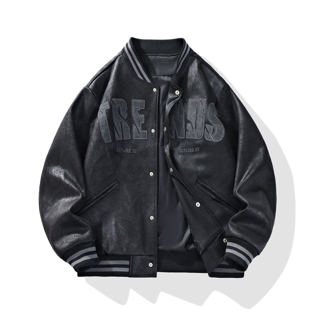 Fulton Distressed Varsity Jacket