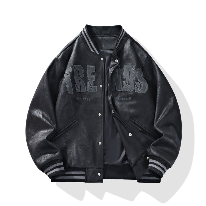 Fulton Distressed Varsity Jacket