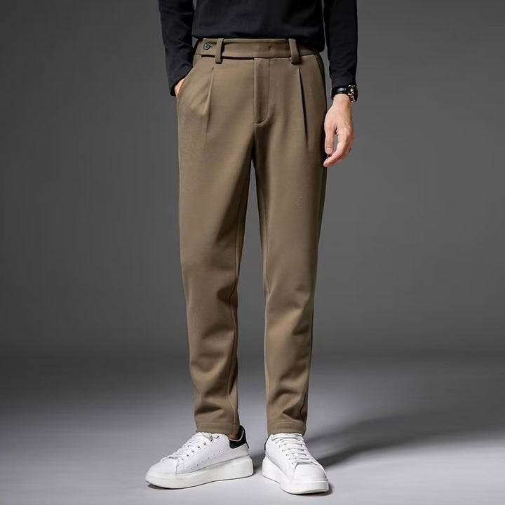 NELSON PLEATED WOOL TROUSERS