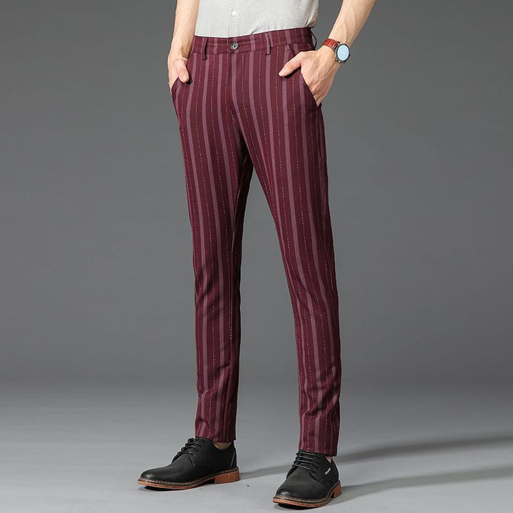 BENTON STRIPED TROUSERS