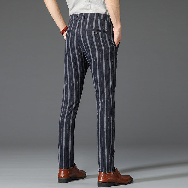 BENTON STRIPED TROUSERS