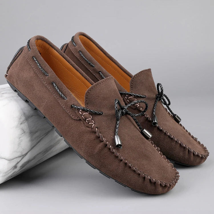 HUDSON SUEDE BOAT LOAFERS