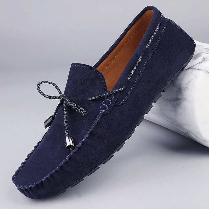 HUDSON SUEDE BOAT LOAFERS