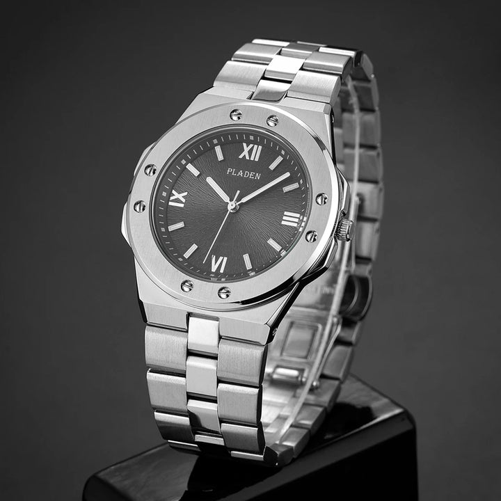 ONYX SUNBURST WATCH