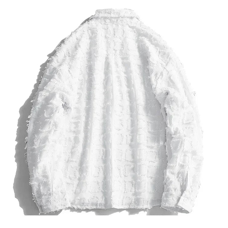 FRAYED CHECKED JACKET