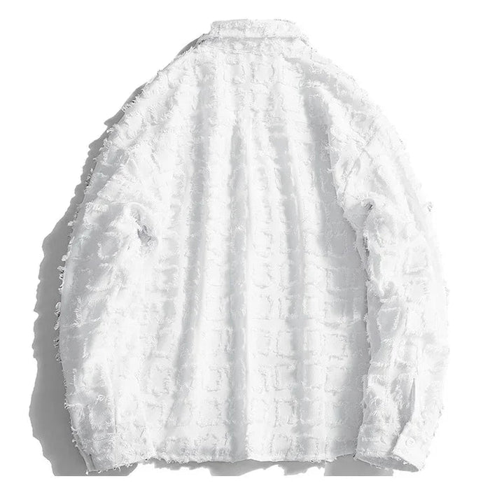 FRAYED CHECKED JACKET