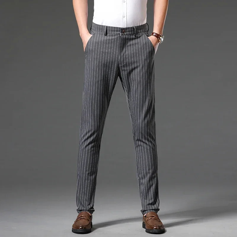 BELMAR PINSTRIPE TROUSERS