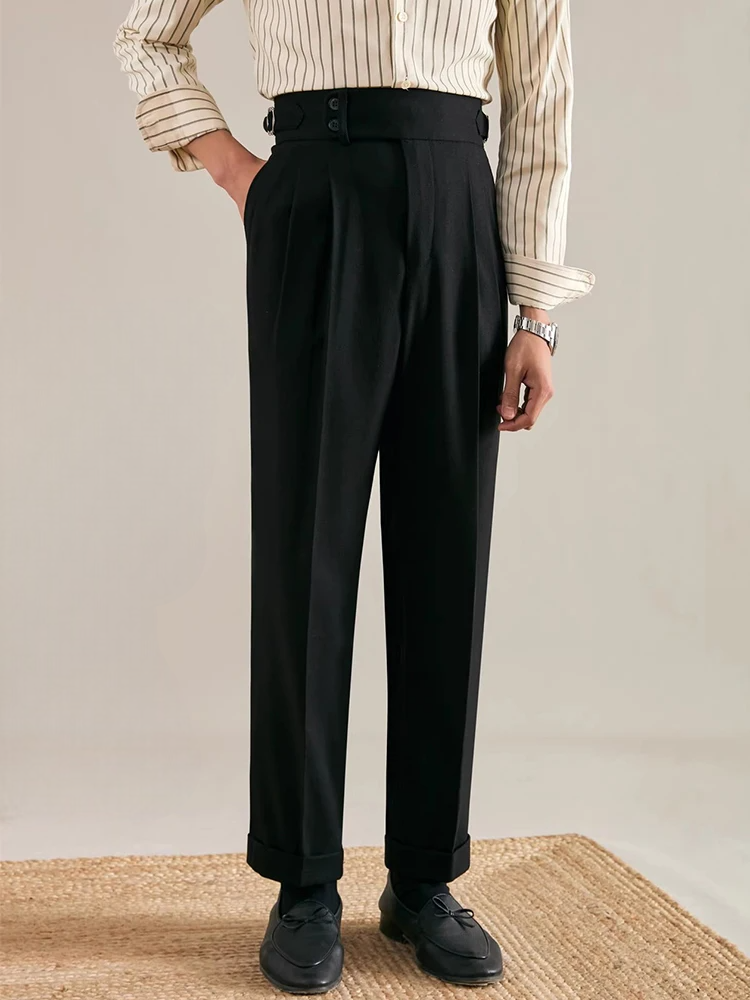 GREGORY PLEATED TROUSERS