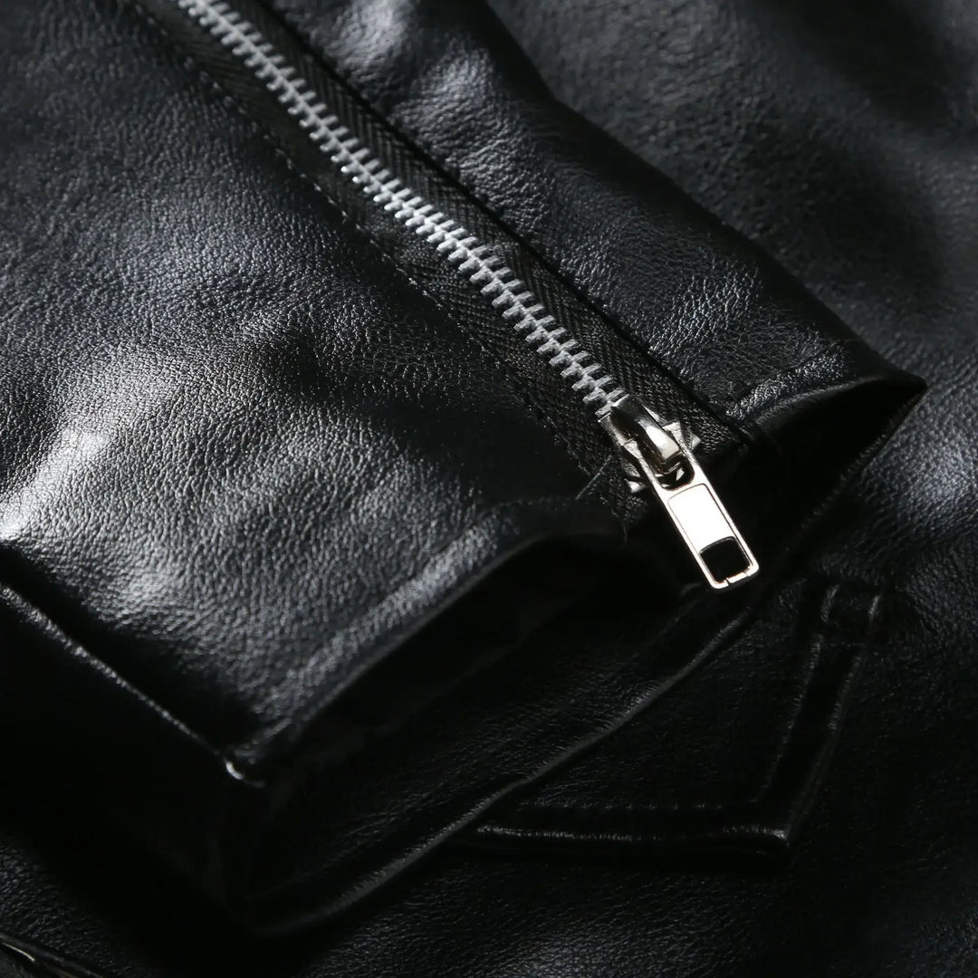 FULTON LEATHER BIKER JACKET