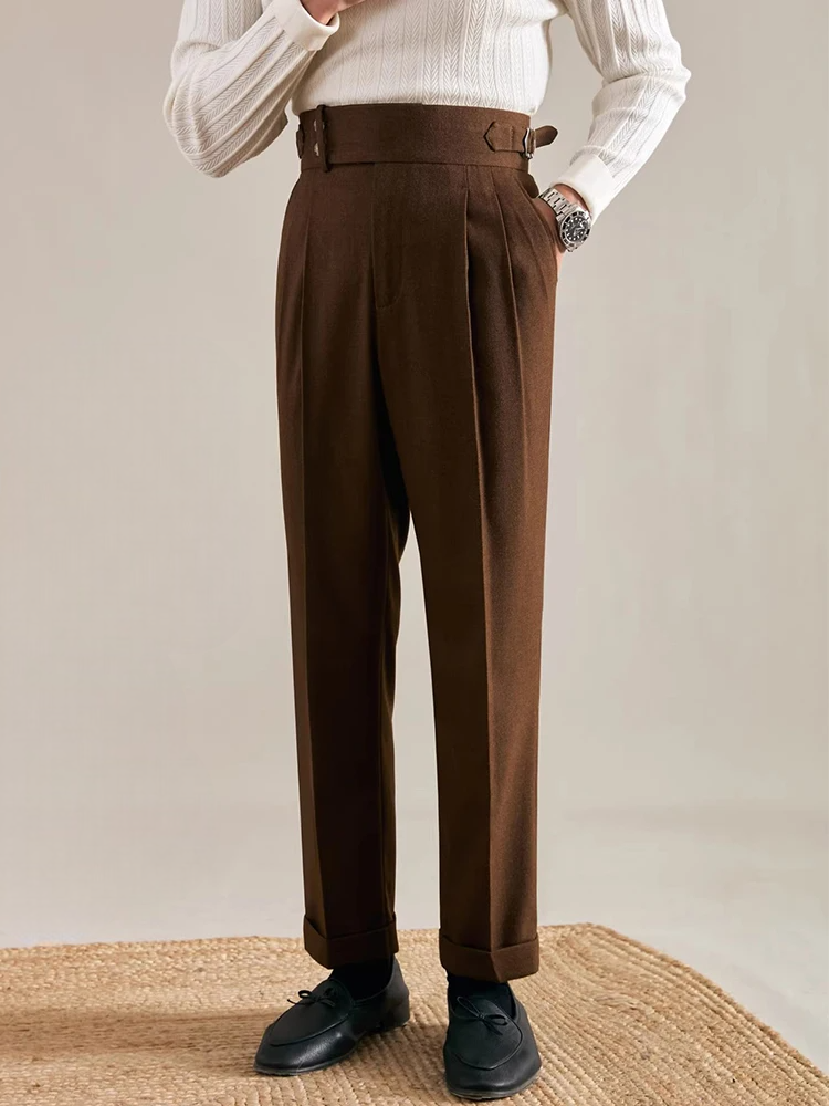 GREGORY PLEATED TROUSERS