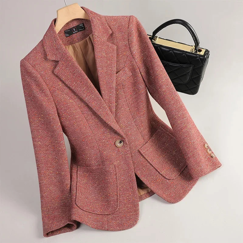 HARLEE WOOL TWEED BLAZER