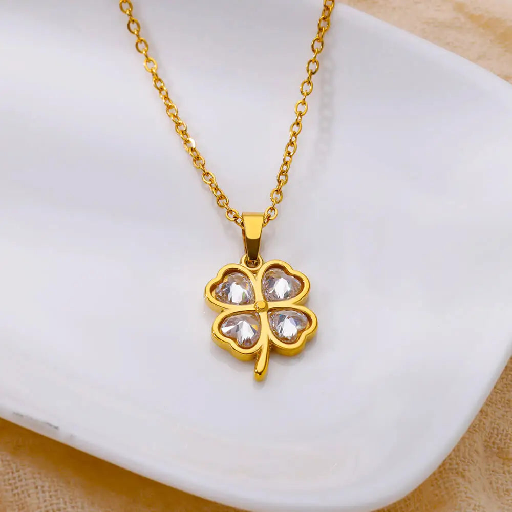 FOUR LEAF CLOVER NECKLACE