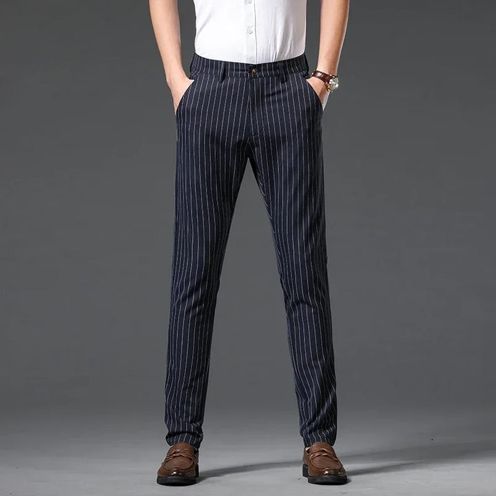 BELMAR PINSTRIPE TROUSERS