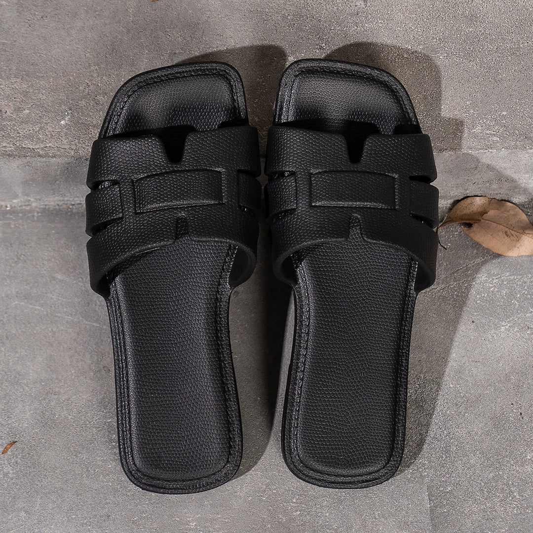 EVE FLAT LEATHER SANDALS