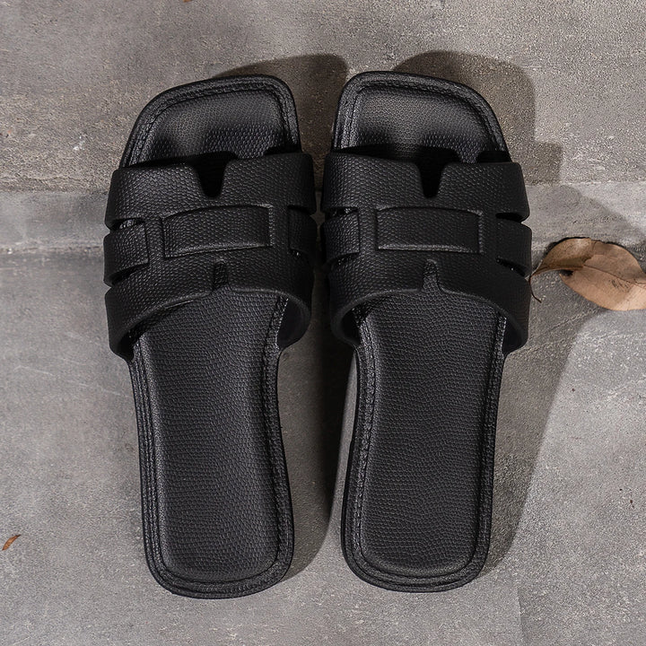 EVE FLAT LEATHER SANDALS