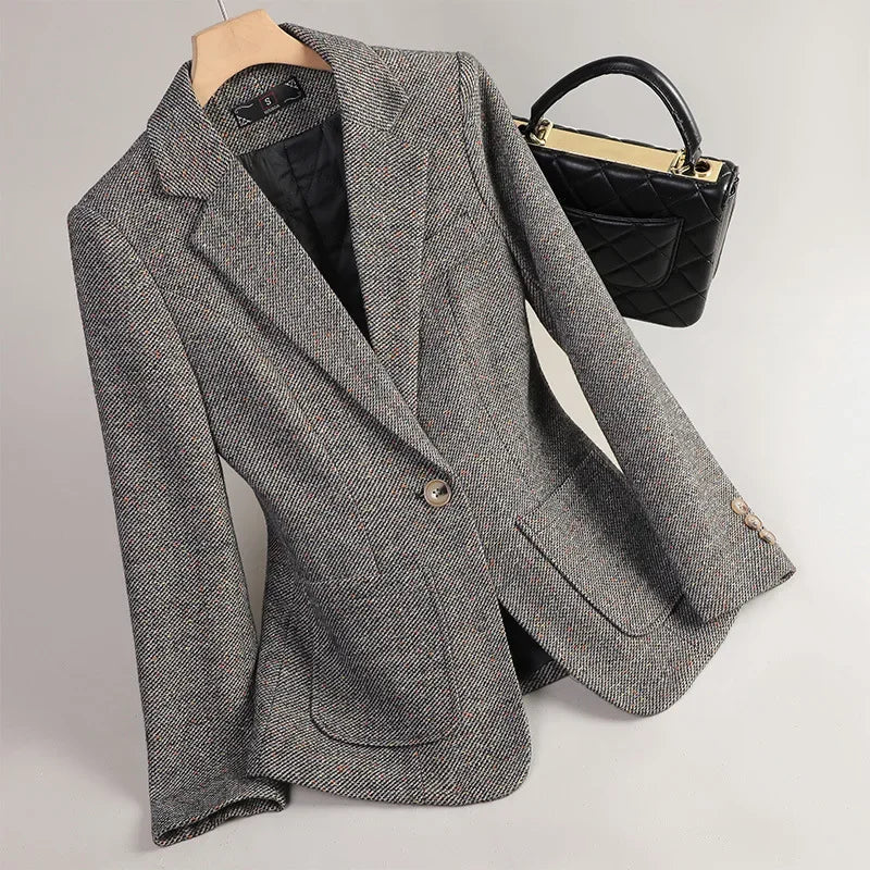 HARLEE WOOL TWEED BLAZER