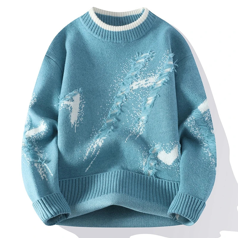 RAVEN RIPPED SWEATER