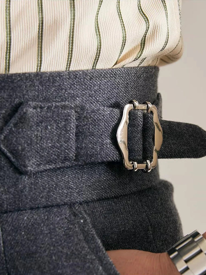 GREGORY PLEATED TROUSERS