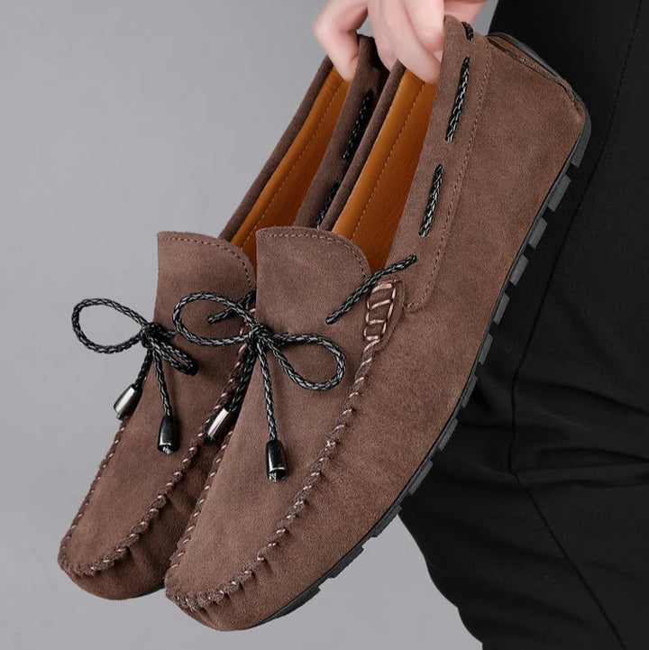 HUDSON SUEDE BOAT LOAFERS