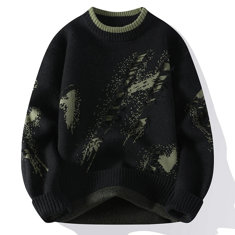 RAVEN RIPPED SWEATER