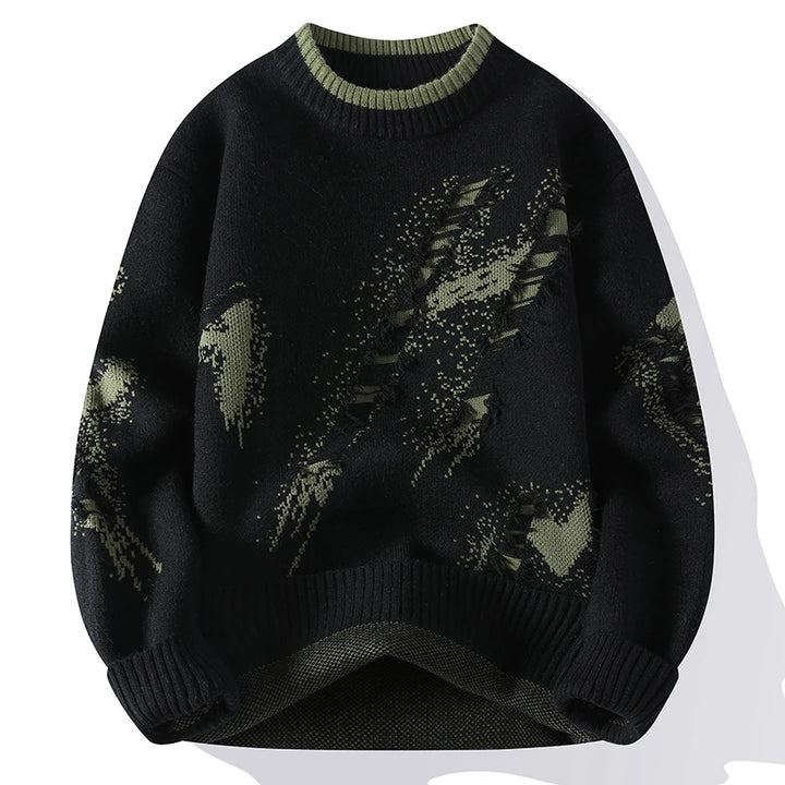 RAVEN RIPPED SWEATER
