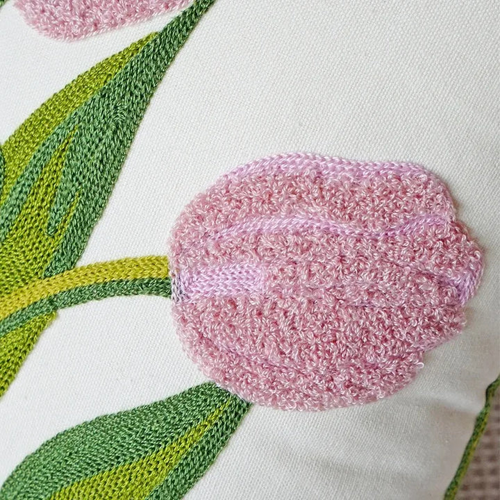 Tulip Bloom Pillow Cover