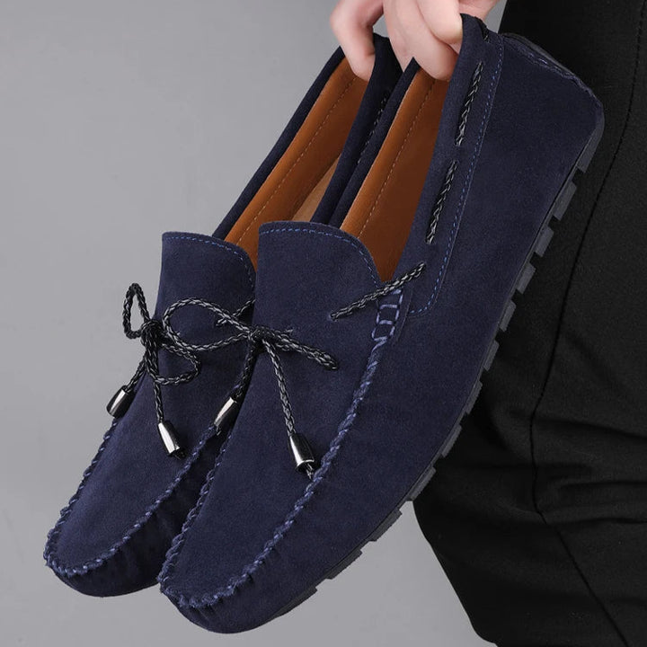 HUDSON SUEDE BOAT LOAFERS