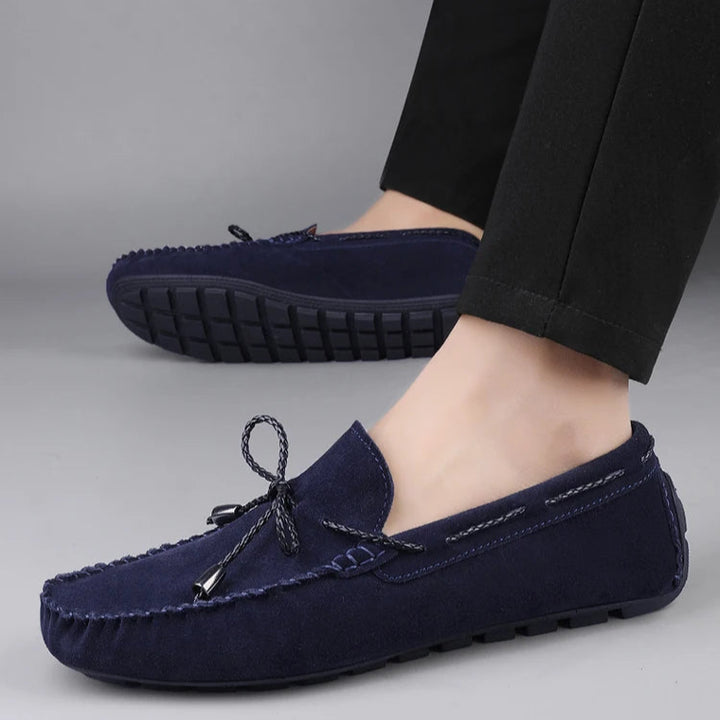 HUDSON SUEDE BOAT LOAFERS